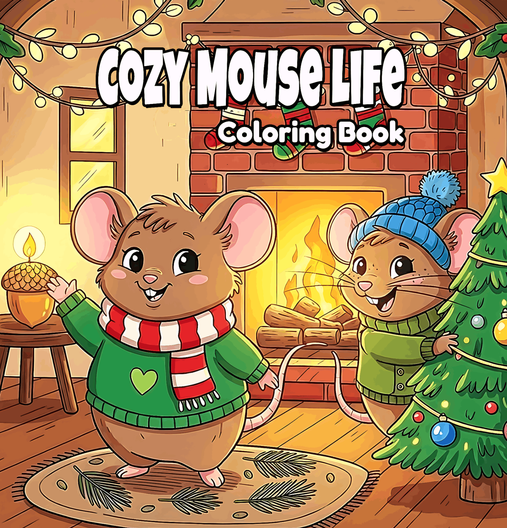 Cozy Mouse Life coloring book